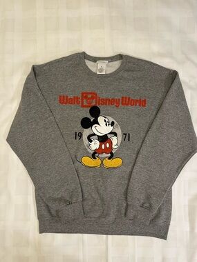 🐭🌎 Walt Disney World Licensed Mickey Mouse Sweatshirt, Super Clean, Sz. M